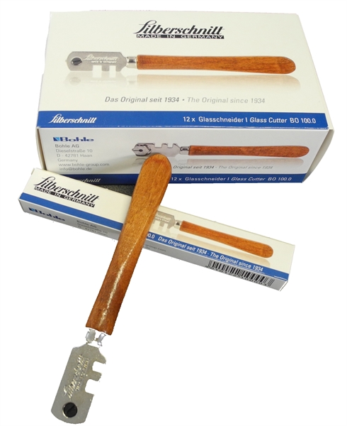 Glasschneider Silberschnitt mit 6 Stahlr�dchen