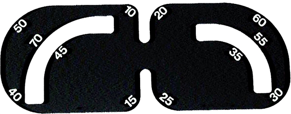 Rundecken-Schablone