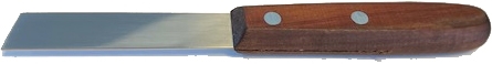 Kittmesser, Schweizer Form. Mit ca. 85 mm langer