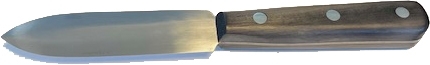Kittmesser mit ca. 105 mm langer und 27 mm breite
