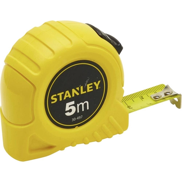 Rollbandma� Stanley 5 m, gelbes Kunststoff