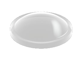 Glasplattenauflagen 1,9 x 6,4 mm �, glasklar