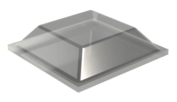 Glasplattenauflagen 3,1 x 12,7 mm, eckig,