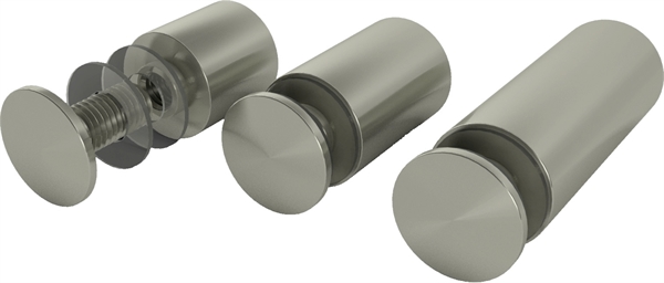 Edelstahlhalter, Flachkopf 10 x 10 mm