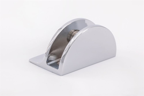 Glasplattentr�ger, halbrund mit Steg,50x30x27mm