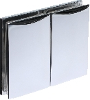 Beschlag C, 90 x 52 mm, Glas/Glas