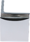 Beschlag C, 45 x 45 mm, Glas/Wand 90�