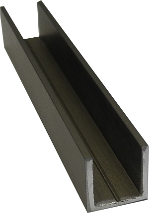 U-Profil 20x20x20x2 mm, Edelstahleffekt
