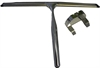Duschabzieher chromgl�nzend mit Wandhalter