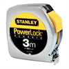 Rollbandma�e Powerlock 3 m, verchromtes Kunststo