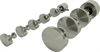Edelstahlhalter, Flachkopf 16 x 16 mm