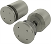 Edelstahlhalter, Flachkopf 15 x 25 mm