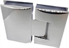Scharnier Dias , 90 x 52 mm, Glas/Glas 180�