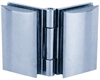 Scharnier C, 90 x52 mm, Glas/Glas 180�, Drehpunkt