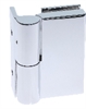 Scharnier C, 90 x 52 mm, Glas/Wand 90�, links, ver