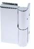 Scharnier C, 90 x 52 mm, Glas/Wand 90�, rechts, Ed