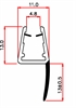 Mitteldichtprofil f�r 6-8 mm