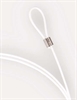 Stahldrahtseil 1,5mm x 2,50m, wei� ummantelt