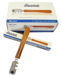 Glasschneider Silberschnitt mit 6 Stahlr�dchen