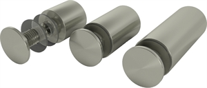 Edelstahlhalter, Flachkopf 10 x 10 mm