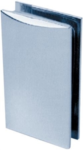 Beschlag C, 90 x 52 mm, Glas/Wand ohne Winkel