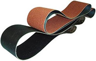 Abrasive belt for glass 