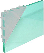 Protective corners for glass 