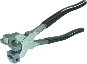 Cut running plier for thick glass 