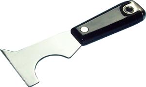 Glazier's knife. Stainless steel blade of 60 mm width. Nylon handle. 