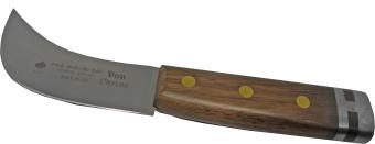 Lead putty knife "DON CARLOS", wooden handle with lead inlay. 