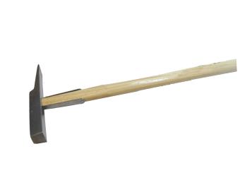 Glazier's hammer with springs and ground head 