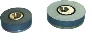Mirror magnet, Ø 45 mm, with excentric drilling 