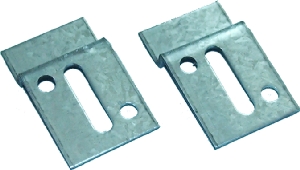 Mirror hanger, rectangular, with additional security drills 