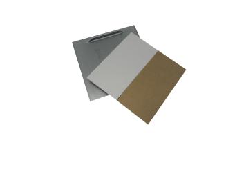 Haftbleche mit Kieme  70 x 70 mm 