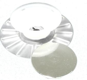   Punctual mount system GM Pico, clear/nickle coated / board thickness: 6-8 mm