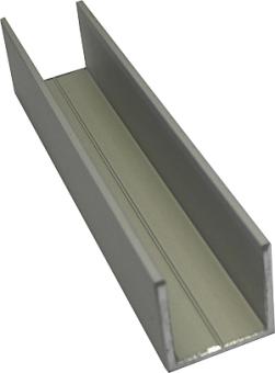   U-Profil 15x15x15x2 mm, Edelstahleffekt (Alinox). Längen á 5m