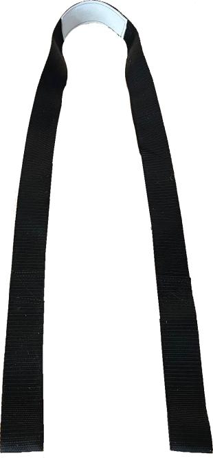 Carrying strap, nylon, hand slings, leather chafe protection, 50 mm x 1,65 m 