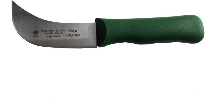 Lead putty knife "DON CARLOS", green handle. 