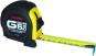 5100010 - Tape measure 'G-Lock', length 5.0 m. Tape width 19 mm. Locking button. Shock-proof plastic case.