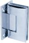 6840200 - Hinge C, 90 x 52 mm, glass/wall 90° T, chrome plated