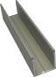 6861515 - U-profile, aluminium, 15 x 15 x 15 x 2 mm, length 3m, chrome plated