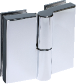 Hinge C 90 x 52 mm glass/glass 180° left side ascending 