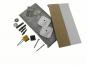 6230216 - Mirror mounting set LD 16 G 'professional'.Including metal plates, edge turned down, straps and press buttons.