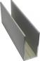 6864022 - U-profile, aluminium, 40 x 20 x 40 x 2 mm, length 5m, stainless steel effect
