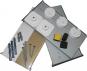 6230326 - Mirror mounting set ED 26 G 'professional'. Max. load capacity 36 kg. Including metal plates, edge turned down, excenter discs and press buttons.