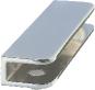 6400101 - Glass shelf support, rectangle, 100 x 27 mm, chrome plated, polished