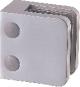 6500169 - Square Clamp, square bar mounting, big, stainless steel effect