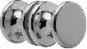 6843063 - Glassdoorknobs both sides, 32/26 mm, stainless steel effect