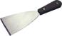 Spatula, steel with leather strip handle, 280 mm length, 80 mm width 