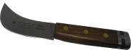 Lead putty knife "DON CARLOS", wooden handle with lead inlay. 